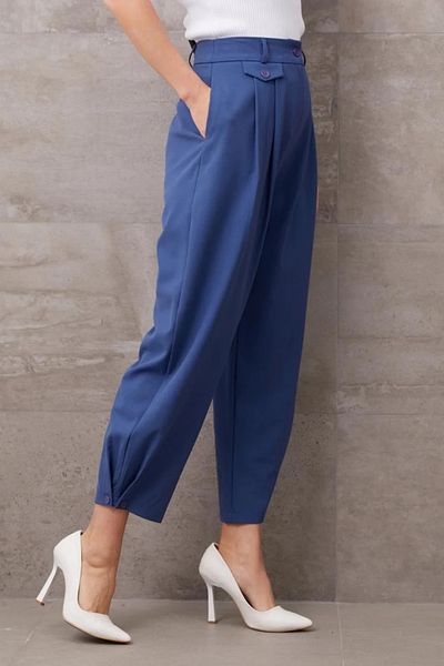 Işıltı kidss Buttoned High Waist Trousers