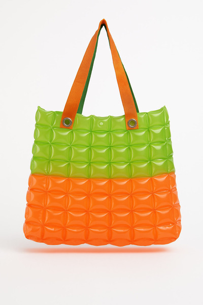 louisiana polo Women's Beach Bag Orange Green Inflatable Shoulder Bag Plj03