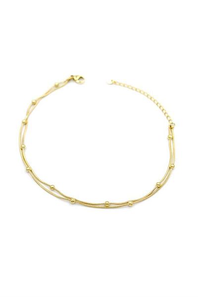 Kapamarka Dorika Chain Anklet - Gold