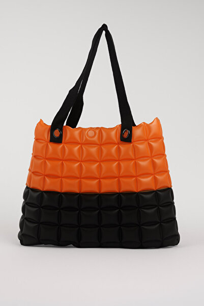 louisiana polo Women's Beach Bag Orange Black Inflatable Shoulder Bag Plj06
