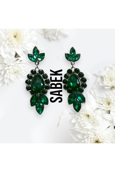 Sabek Bujiteri أقراط لونارا من حجر الكريستال - هينا العروس للاستخدام اليومي