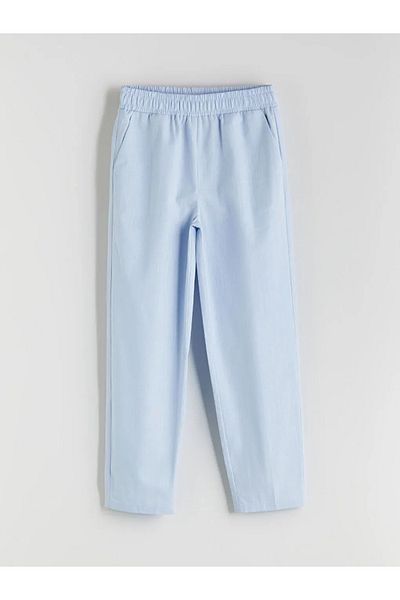 LC Waikiki Lcw Kids Blue Elastic Waist Girls' Pants