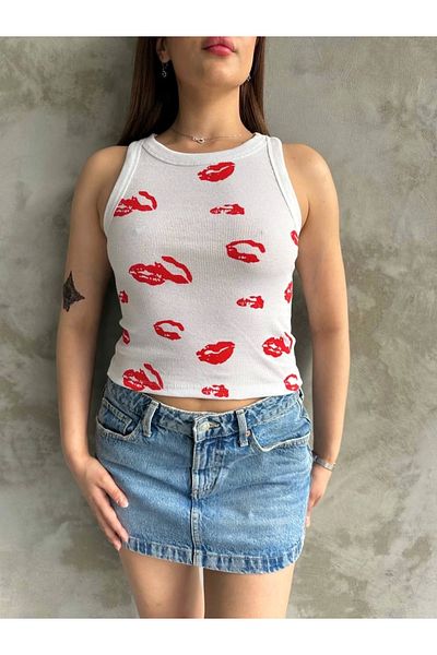 Işıltı kidss Blouse with Print Kiss