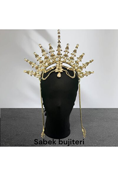 Sabek Bujiteri Μεγάλη στέμμα μετά τη νύφη με μέτωπο, χέννα, αρραβώνας, υπόσχε...