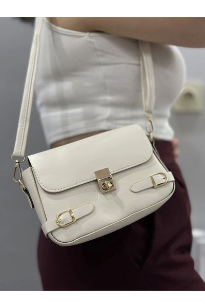 Işıltı kidss Cream Skin Bag with Zerej Belt
