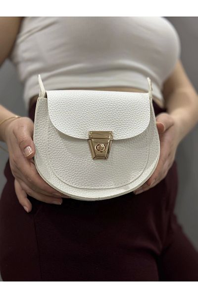 Işıltı kidss Classic Flap White Skin Bag