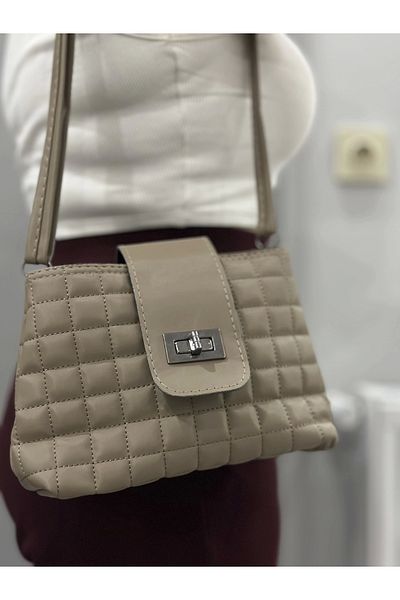 Işıltı kidss Clamshell Quilted Mink Skin Bag