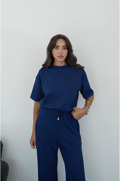 Havoş Navy Blue Darcy Modal Tracksuit Set