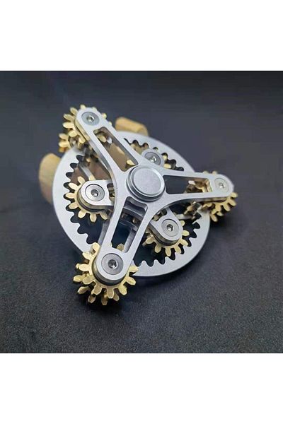 MEADE A New design gear fingertip gyroscope rotor all copper Fidget nine tooth linkage EDC metal alloy ro.