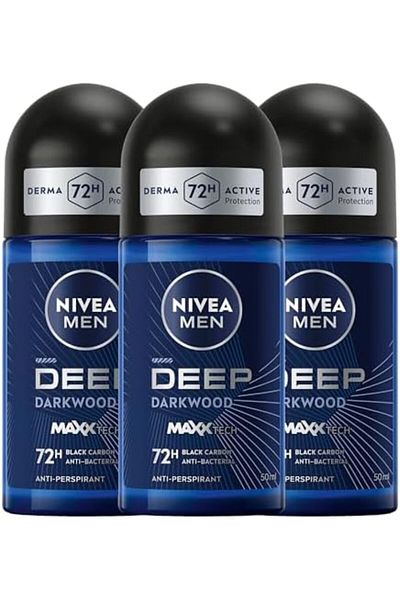 NIVEA Men's Deodorant Deep Black Carbon