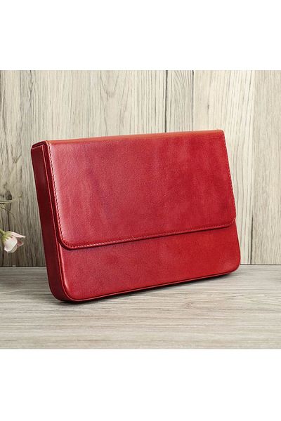 Choice red Luxury Genuine Leather 12 Slots Fountain Pen Case Box Office School Stationery Pen Storage Pouch