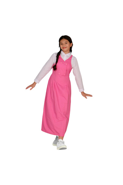 MYSCHOOL مريول ابتدائي متصل (مشبوك) 2in1