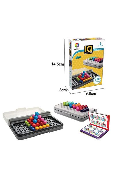 Choice 2D 120 Challenges IQ 3D Puzzle Board Game Classic Pyramid Plate Pearl Logical Mind For Children Pyra