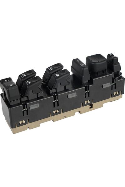 GM Front Driver Side Door Lock Power Window Switch with Mirror Switch and Module for 2003-2006 Escalade