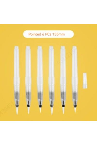 Choice 155mm 6pcs Pointed 3/6 Piece Water Color Brush Pen Set, Watercolor Paint Pens for Painting Markers R
