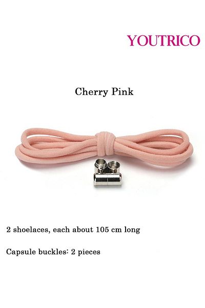 Youtrico Elastic No-Tie Shoelaces with Metal Capsule - Single Pair (1.05m)