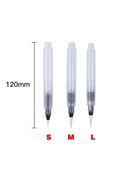 Choice 120mm 3pcs Pointed 3/6 Piece Water Color Brush Pen Set, Watercolor Paint Pens for Painting Markers R
