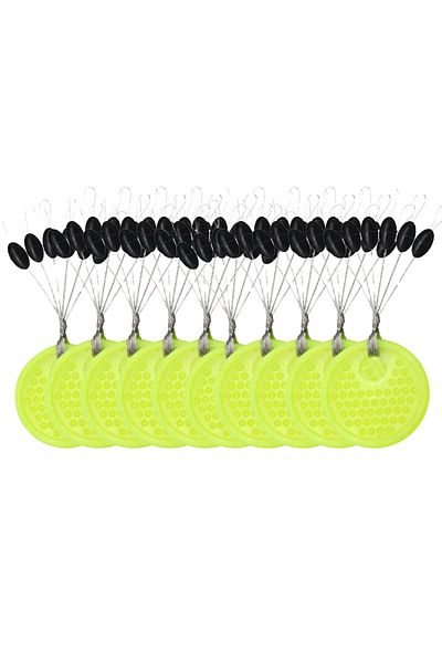 Choice M Olive 60pcs 10 Group Rubber Beads for Fishing Space Beans Stopper Not To Hurt The Line Vertical Be
