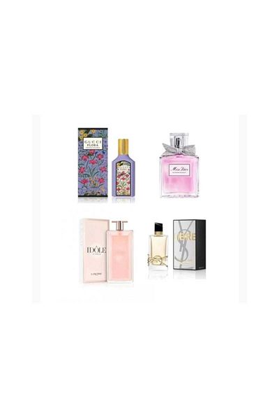 idoll A collection of various perfumes: Miss Dior, Libera Parfum, Idol, and Flora for both sexes, 365ml