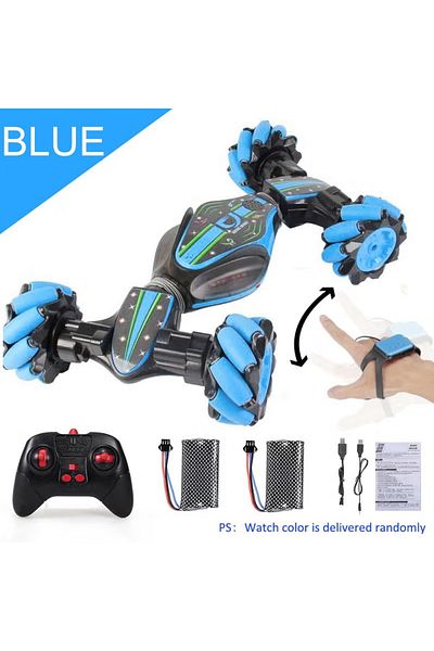 rexa 2.4GHz 4WD Off Road Double-Sided Car With Gesture Sensor Watch Lights 38.5cm