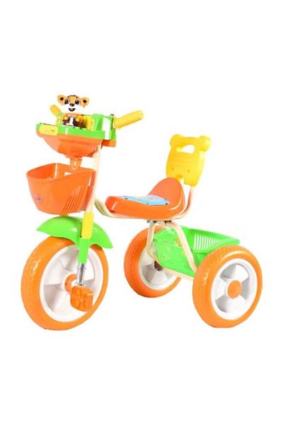 rexa Patterned Tricycle with Storage Basket – 70 x 68 cm – Stylish Ride-On for Kids