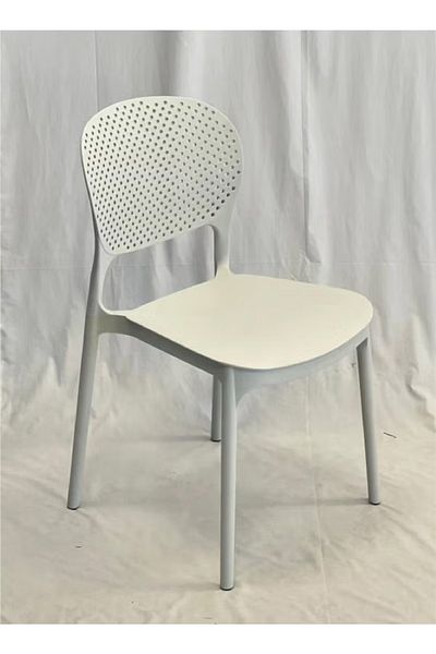 rexa Modern Indoor Outdoor Plastic Dining Chair Rain Pills Resin Dining Chair Stackable Elegant Design