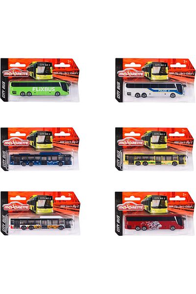 Majorette Man City Bus Assorted - 1 Piece