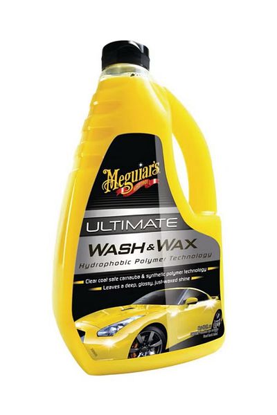 Meguiars Ultimate Wash & Wax with Hydrophobic Polymer Technology – High-Gloss Shine & Long-Lasting