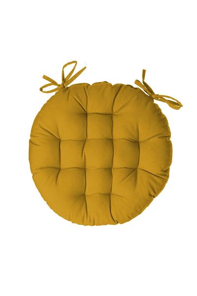 Atmosphera Premium Quality Cotton Round Chair Pad 38 x 38 cm