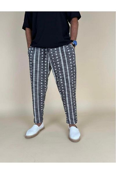 SUPERBLUE Bohemian Fabric Men's Boho Baguette Pants