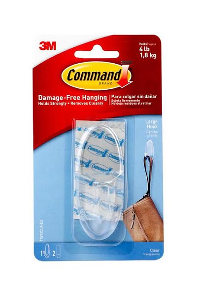 3M Command Hook – White – 17 cm – Damage-Free Wall Mounting Solution
