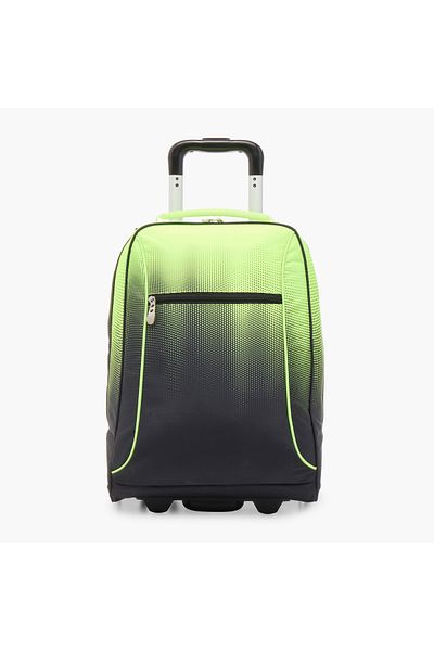 Juniors Ombre Trolley Backpack with Retractable Handle and Zip Closure - 16 inches