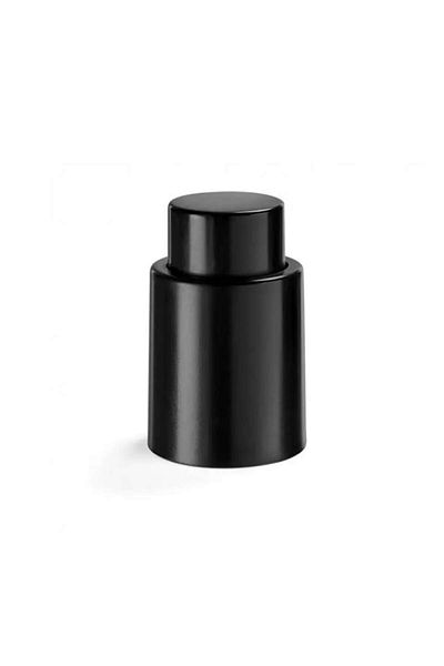 dalimag Dop Vidat Pentru Sticle de Vin, din ABS, 7 cm, Negru