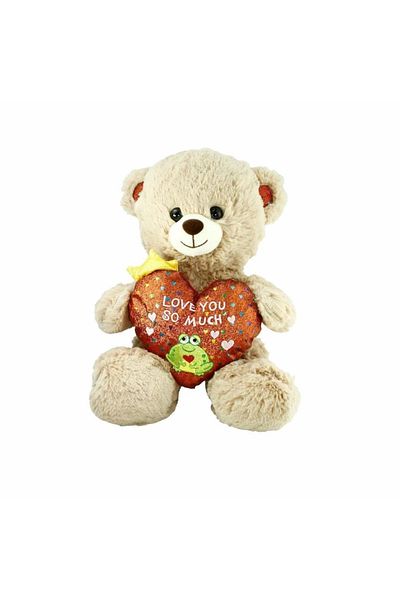 PRATİKOBA Bfs Pjh2323 Plush Heart Bear Love You 30 cm