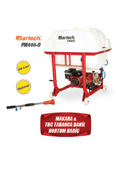 BARTECH PM400-D Benzinli İlaçlama Makinesi 400 Litre - 30'luk Pompalı