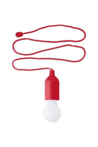 dalimag Portable Wireless Bulb with Cord, 3 Batteries Included, Red,