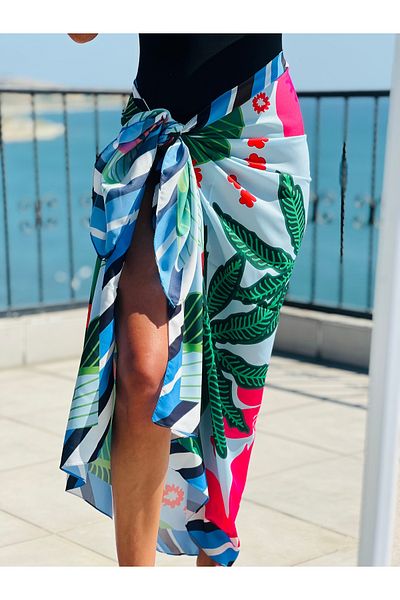 Whoknows Patterned Pareo Beach Women's Clothing Accessory