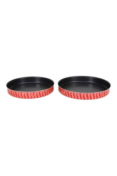 TEFAL Aluminium Round Oven Dish Red/Black