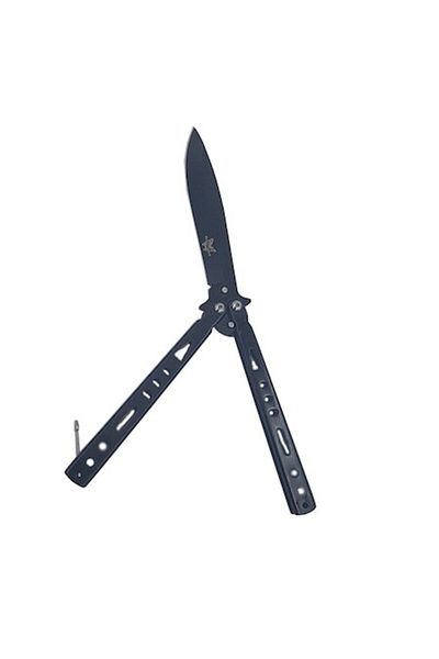 Graveaza iubirea Butterfly Knife, Balisong 16 cm, Black