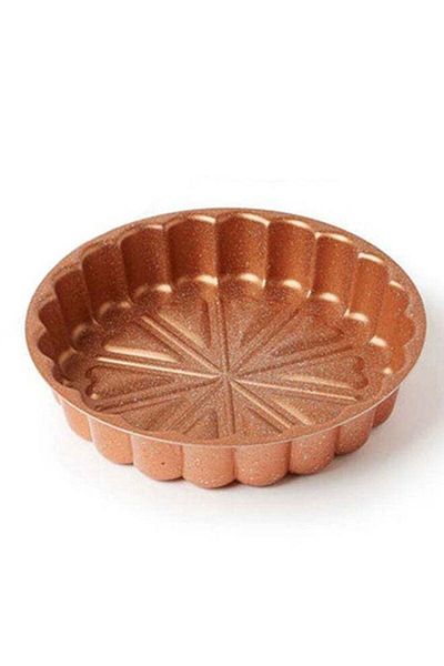 Dessini Cake Mould, 28 CM Cake Pan 3D (Flower Shape), Brown