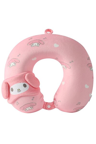 Miniso Sanio Lisanslı Uyku Gözlüklü Hafızalı Boyun Yastığı (My Melody)
