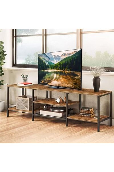 AGD Multifunctional TV Console Table for Home Living Room, TV Stand 180 * 40 * 52cm Support TV Screens U