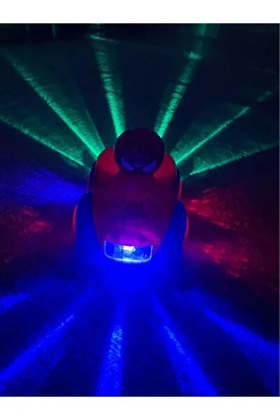 Toybox سيارة لعبة كهربائية برسومات كرتونية من سبايدرمان للأطفال مزودة بأضواء ملونة وموسيقى ورذاذ عادم