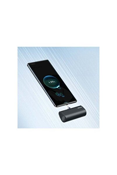 Rock iPhone Mini Portable Power Bank Charger 4800mAh with Built-In Cable Compatible with iPhone