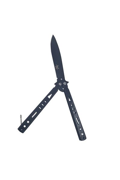 Graveaza iubirea Butterfly Knife, Balisong 16 cm, Black