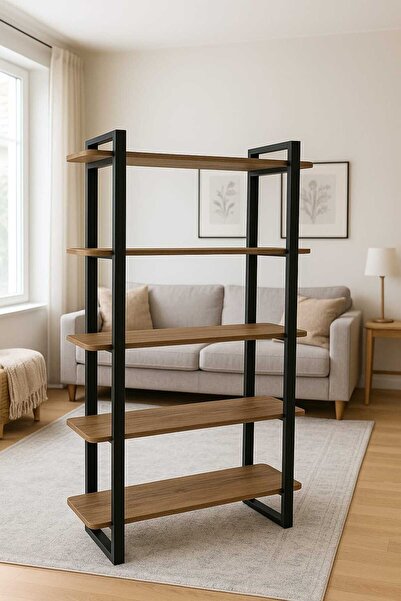 Fedecro Metal Kitaplık 5 Raflı Çok Amaçlı Dosya Kitap Rafı Ofis Salon Raf 60 ...