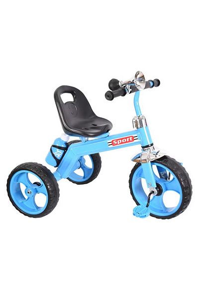 rexa 3-Wheel Tricycle for Kids – Blue/Black/Silver | 30 cm Sturdy Ride-On Bike for Toddlers