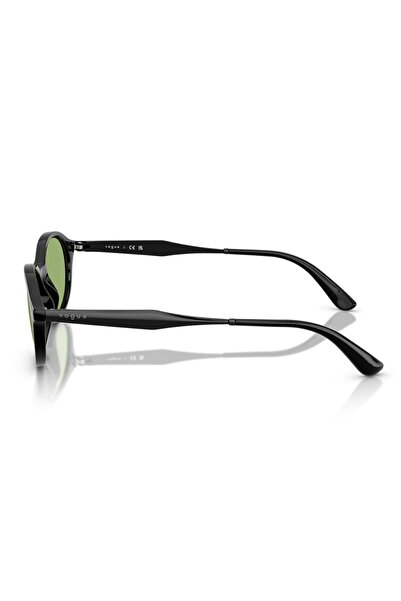 Vogue Sunglasses Women's 5625-S W44/2 52-18, Black Oval Acetate Frame, Green Lens