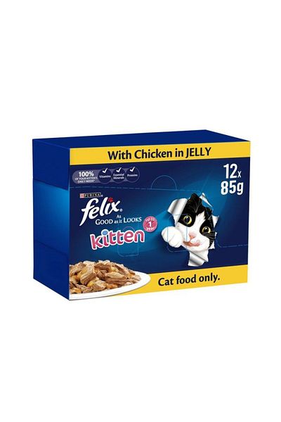 PURINA NESTLE Purina Felix Kitten Chicken As Good As It Looks - Pack of 12 - 85g