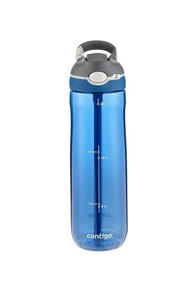 Contigo Ashland Water Bottle – Blue – 26x8.5 cm – Leak-Proof with One-Handed Drinking